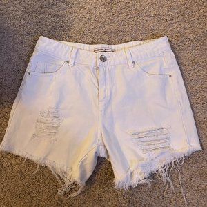 Stradivarius white shorts